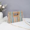 Fashi Women Summer Bohemian Straw Bag Color Woven Beach Crossbody Bag Shoulder Messenger Bag Girls Handbags Straw Bag Gifts