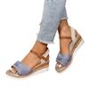 Women Fashion Platform Sandals Summer Peep Toe Wedges Gladiator Sandals Woman Non Slip Thick Soled Beach Shoes Plus Size