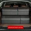 Collapsible Car Trunk Storage Box High Capacity Organizer In The Car PU Leather Trunk Tool Box Auto Accessories Storage Bag