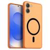 Magnetic Iron Ring Phone Case for HONOR X7e Matte Soft TPU Shockproof Cover