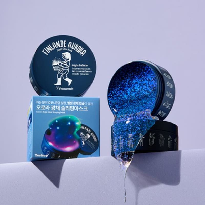 

[Торхоп] Финляндия Аврора Ночное небо Сияние Ночная маска для сна 60 г