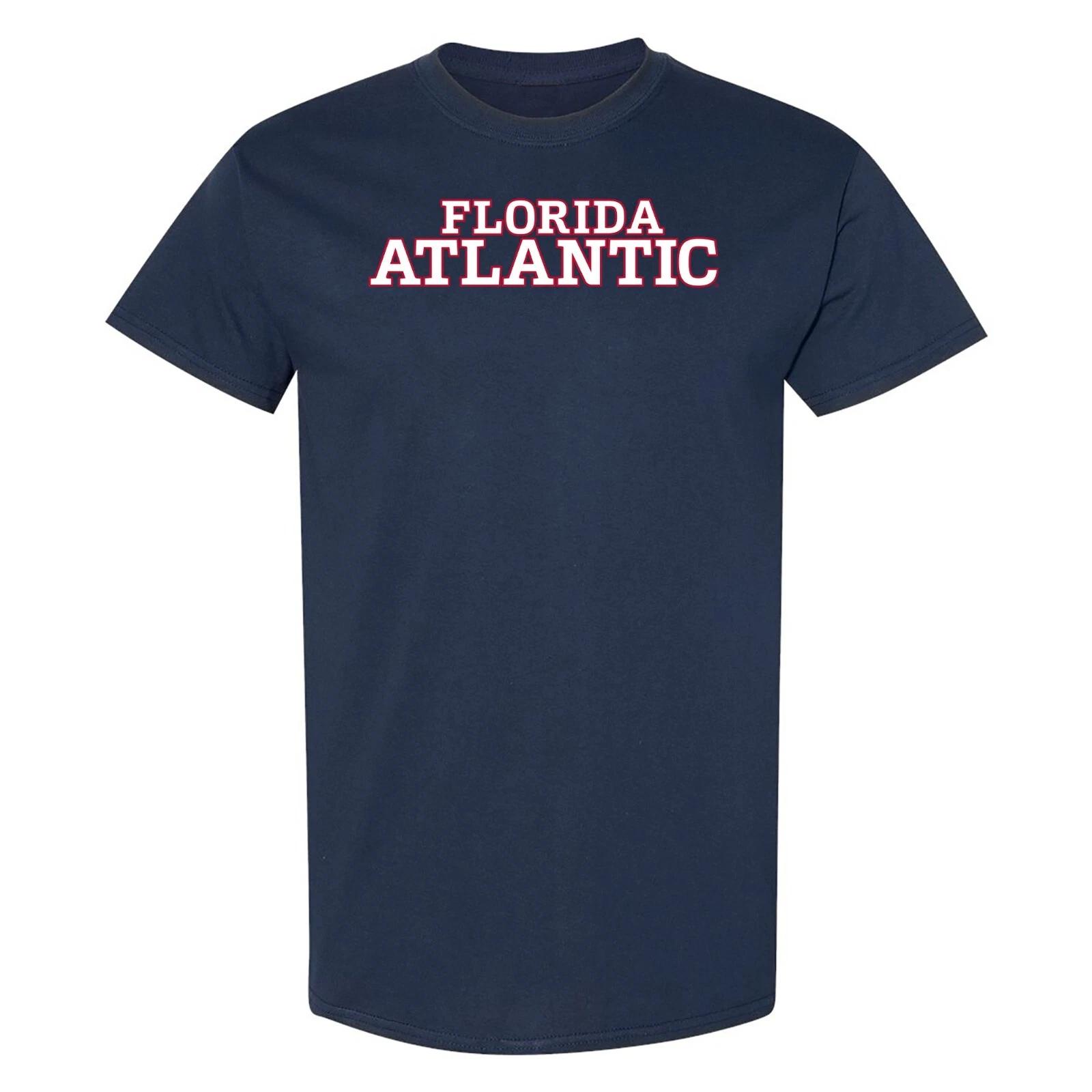 Florida Atlantic University Owls Basic Block T-Shirt - Navy 2XL