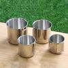 4Pcs Stainless Steel Camping Cup Coffee Wine Cup Outdoor Water Stackable Lightweight Camping Tableware Supplies