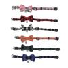 Adjustable Kitten Collars Cat Bow Tie Collars for Cats Polyester Assorted Color Comfortable 6Pcs