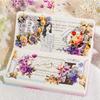 Die-cut Tape Flower Field Series Light Retro Flower Planner Phone Case Decorative.