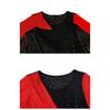 Summer Women's Mesh Color Block Design Lace Trim Rhinestone DetailsTrendy Short Sleeve T Shirts