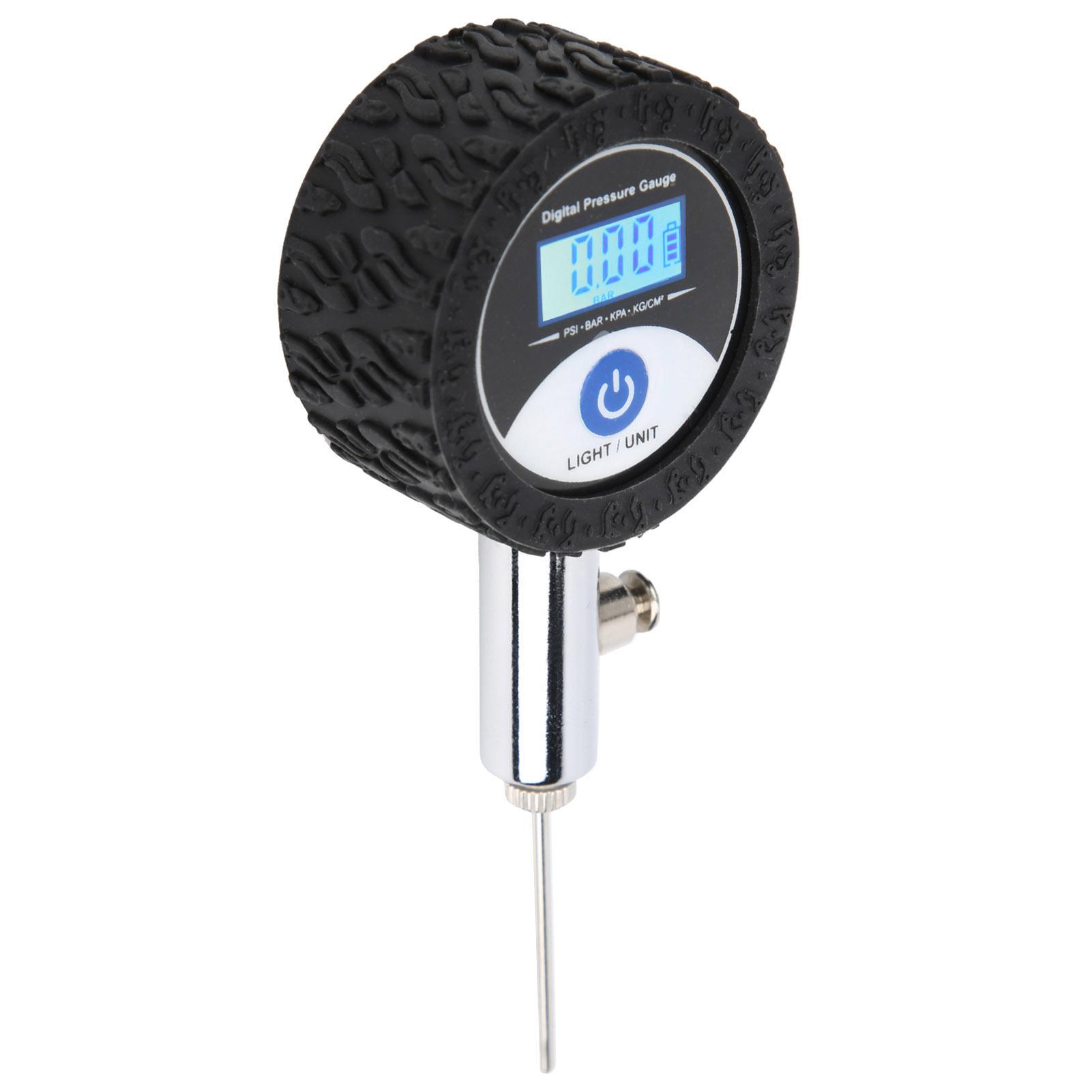 

Mini Soccer Ball Pressure Gauge Volleyball Basketball Barometers with Digital Display