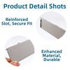 Visor Replacement Makeup Mirror Cover Sun Visor Replacement Perfect Fit Integration Dual Card Slots Snap-on Installation