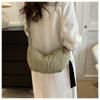 Women Fashion Large Capacity Cotton-padded Bag Puffy All Matched Underarm Bag Quilted Retro Shoulder Bag