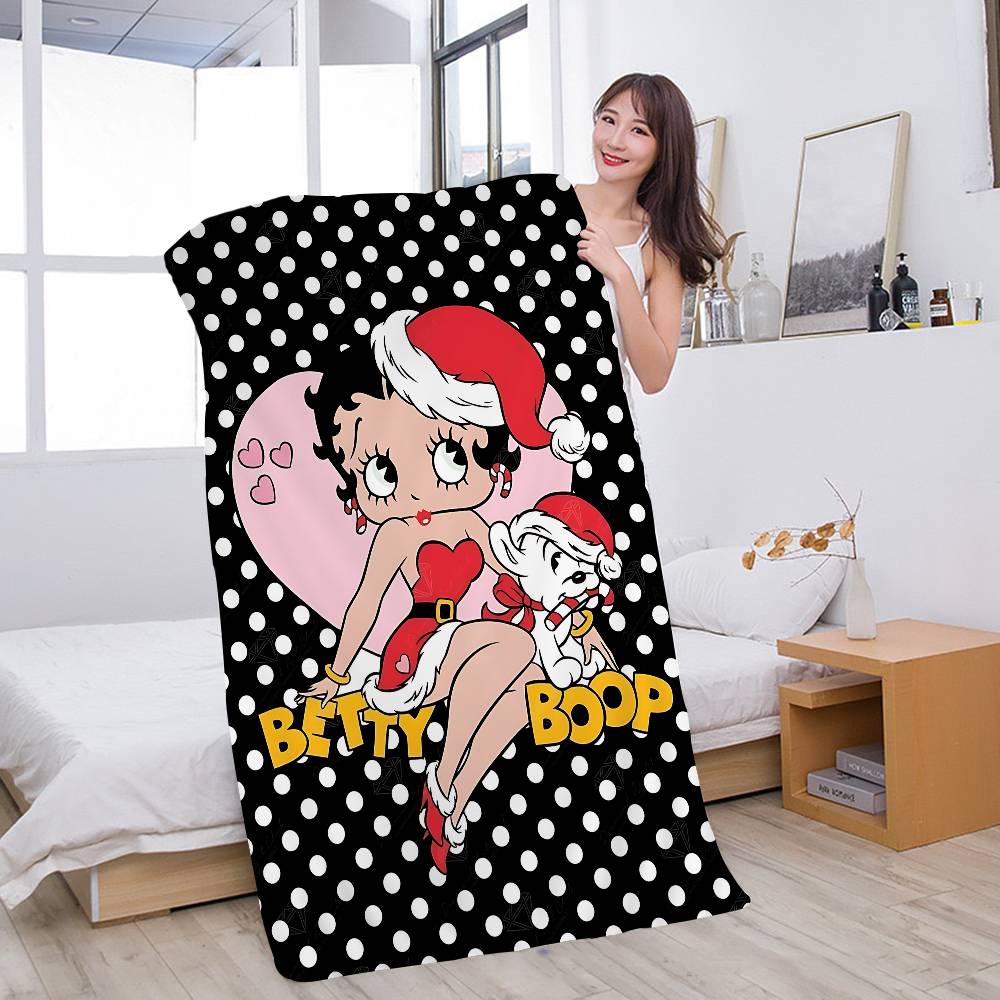 B-Betty Girl B-Boops Microfiber Beach Towel Absorbent Quick Dry Soft Yoga Swimming Resort Mountain Climbing Towel