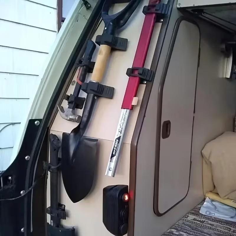 2/4pcs Quick Fist Clamp For Mounting Tools Equipment Rubber Clamp Ideal For Offroad Vehicles, ATV, UTV, Truck Part Accessories