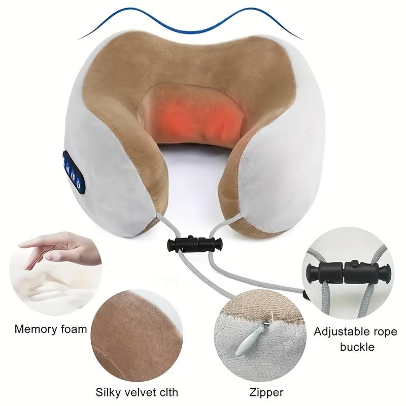 1Pc Neck Massager - Pillow USB Charging - Ideal for Travel, Office or Family Relaxation - Top Choice for Holiday Gifts