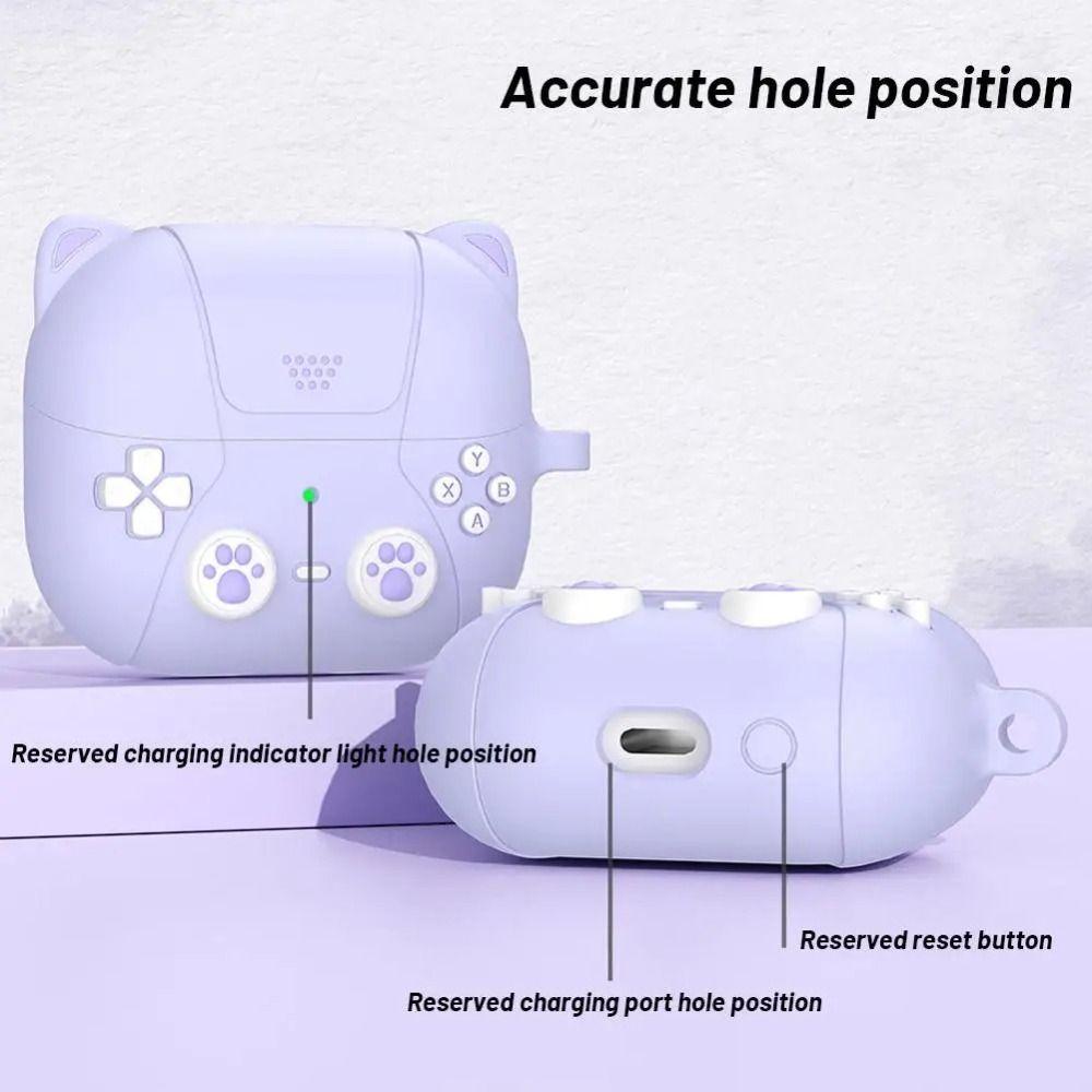 Husă de protecție din silicon 3D pentru pisici de desene animate pentru Samsung Galaxy Buds3/3 Pro