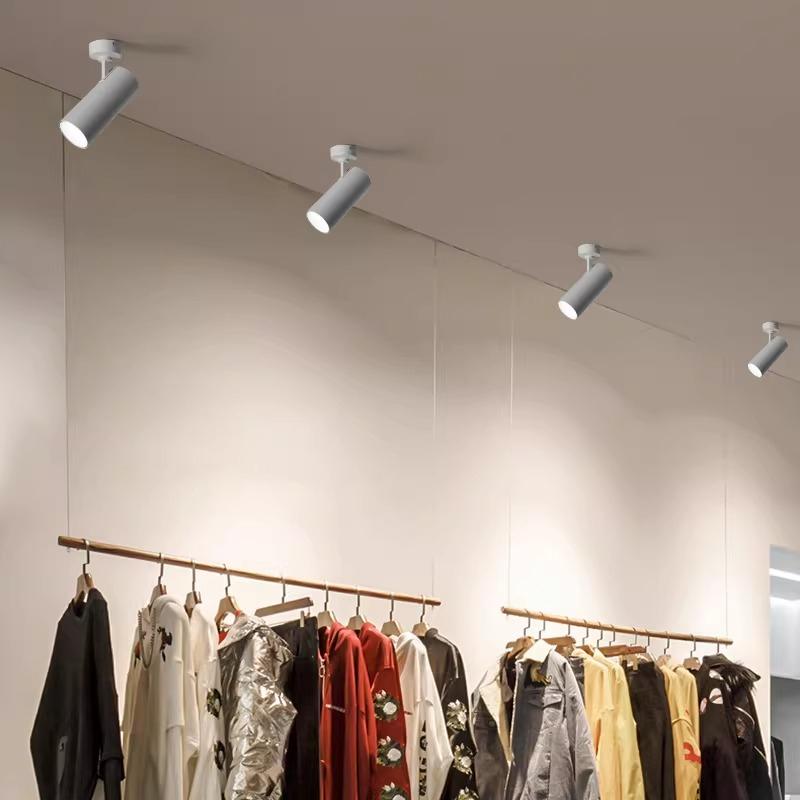 Surface-mounted LED Home Decor Clothing Store Neutral Light Without Main Lights High Color Rendering Adjustable All-round Angle