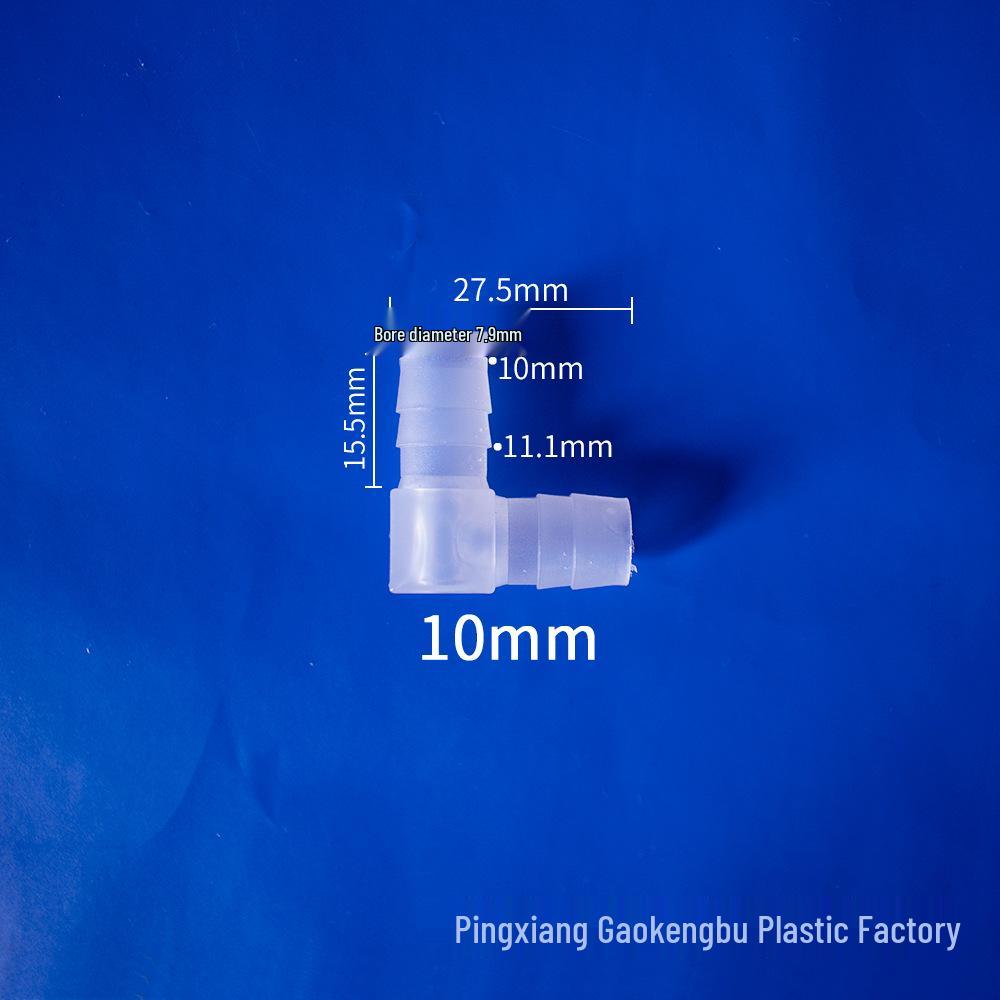 L-Shaped Elbow Plastic Connector Fittings, 90° Right Angle Pipe Accessories