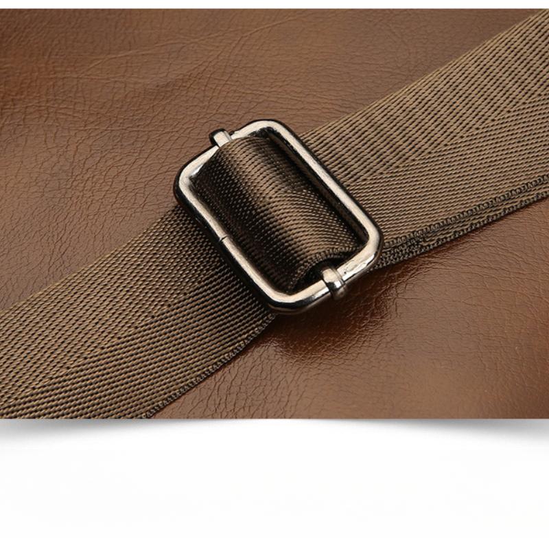 Business Men's Handbags Horizontal and Vertical Briefcases Messenger Large-capacity Shoulder Leather Bags Document Bags