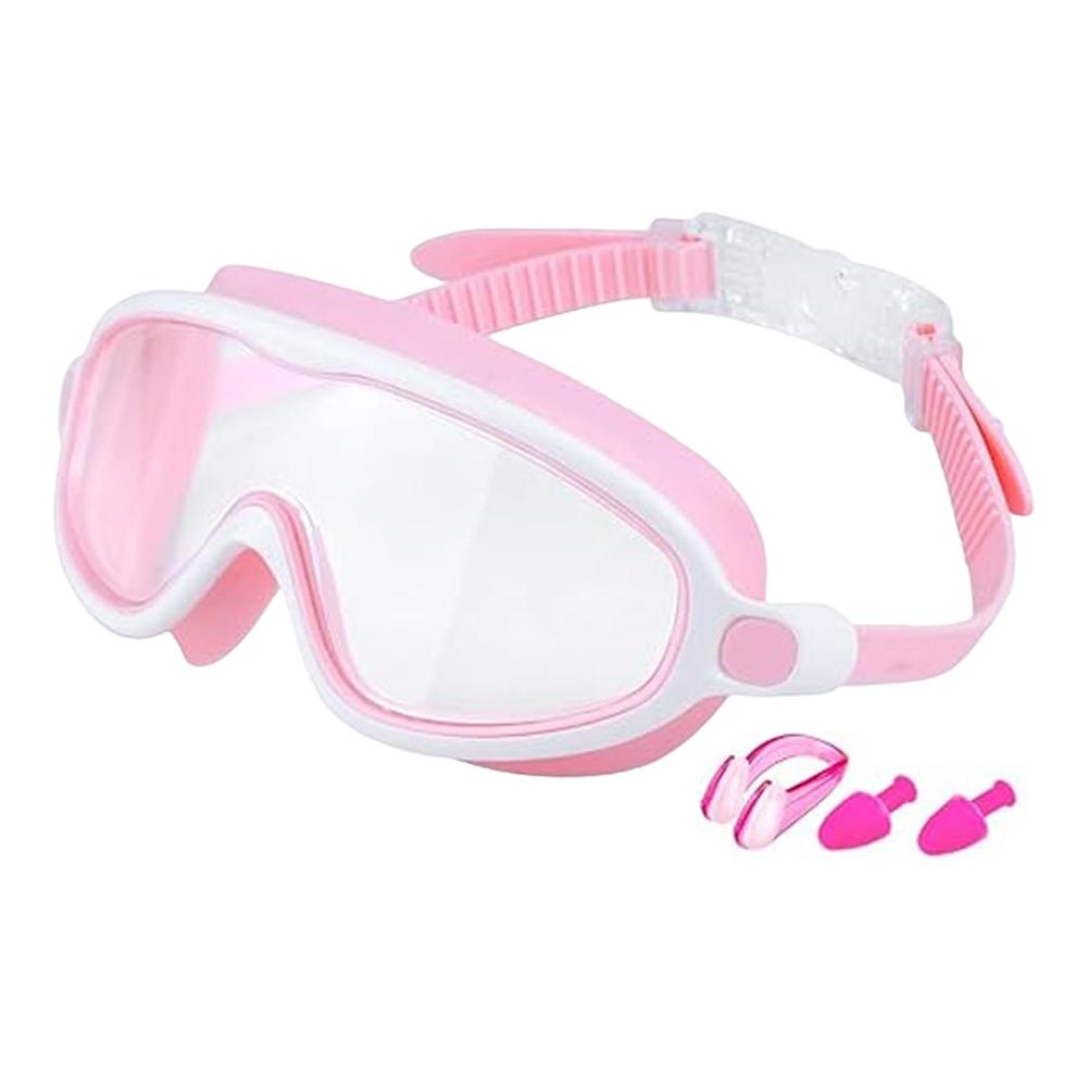 Kids Swimming Goggles No Leaking Pool Goggles with Ear Plugs Nose Clip for Children From 4 To 15 Years Old