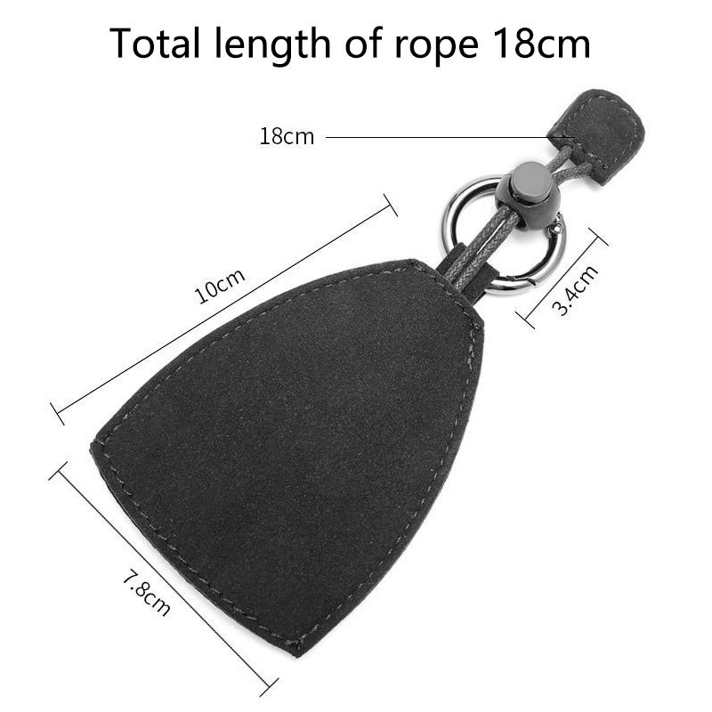 Suede Leather Car Emblem Key Case Keychain Storage Bag For Honda CB400 CB650FCBF CBR25ORR CRF SH3O0 NC75O Motorcycle Accessories