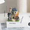 1pc-Resin House Miniatures Figurines Garden Decoration Fairy Garden Resin Craft House Micro Landscape Miniature House Ornaments