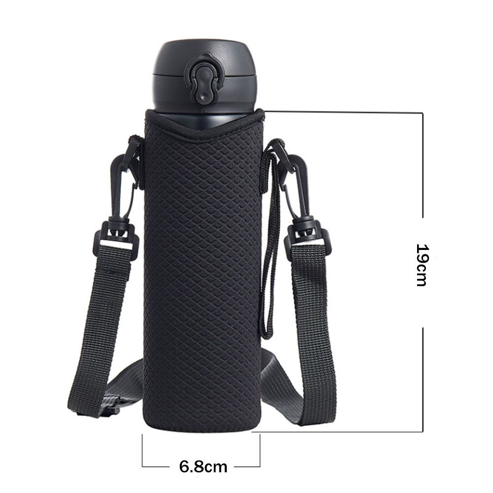 Insulated Neoprene Water Bottle Holder Bag Case 750ML Bottle Pouch Adjustabl Shoulder Strap Water Bottle Carrier Pouch Cover