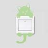 Waterproof Luminous  Switch  Sticker Cartoon Cute Cats Dogs Pattern Decorative Wall Decals For