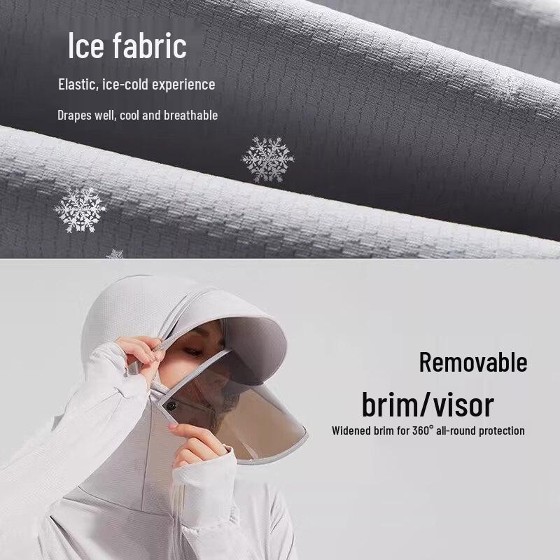 ROMON UPF50+ Ice Silk UV Protection Hoodie