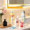 3 In 1 Plastic Toothbrush Cup Large Capacity Cartoon Print Portable Toothpaste Storage Case for Travel Trips