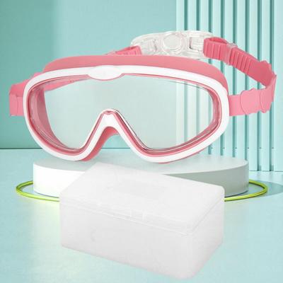Kids' Swimming Goggles Silicone Seal Swim Goggles Kids' Anti-fog Swimming Goggles with Clear View Waterproof Pool for Children