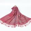 New retro shawl with women's travel vacation photo scarf warm scarf cape fringe