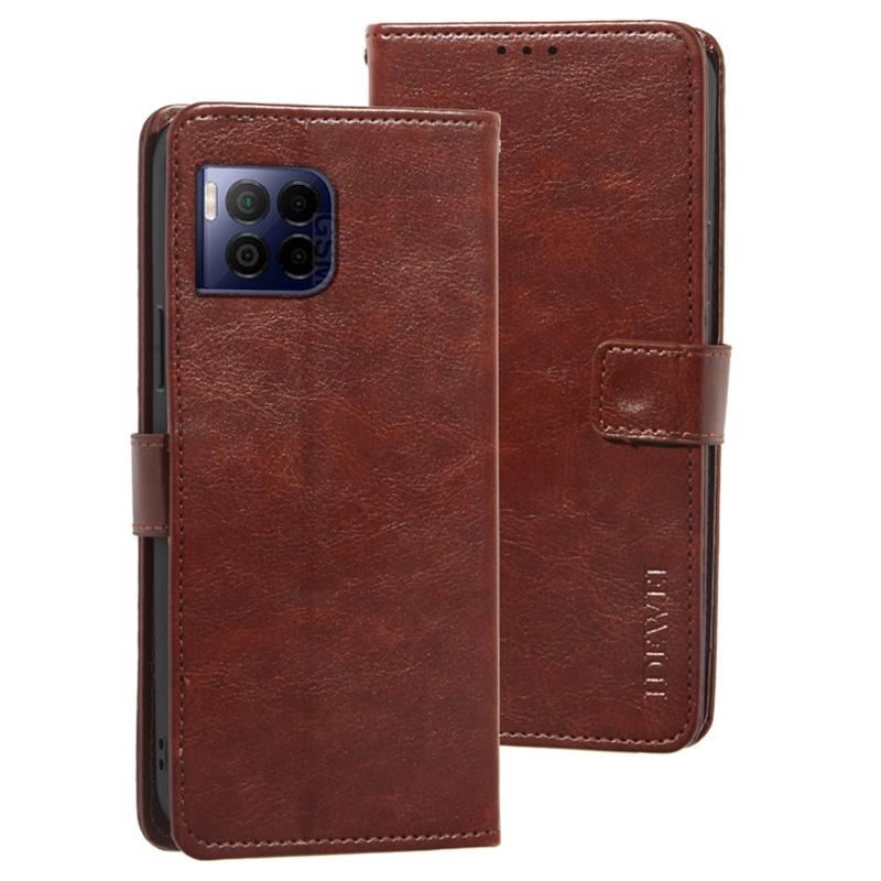 

Для T-Mobile REVVL 7 Pro/T Phone 2 Pro Гаманець Чохол для телефону Шкіряна обкладинка Текстура Crazy Horse Brown