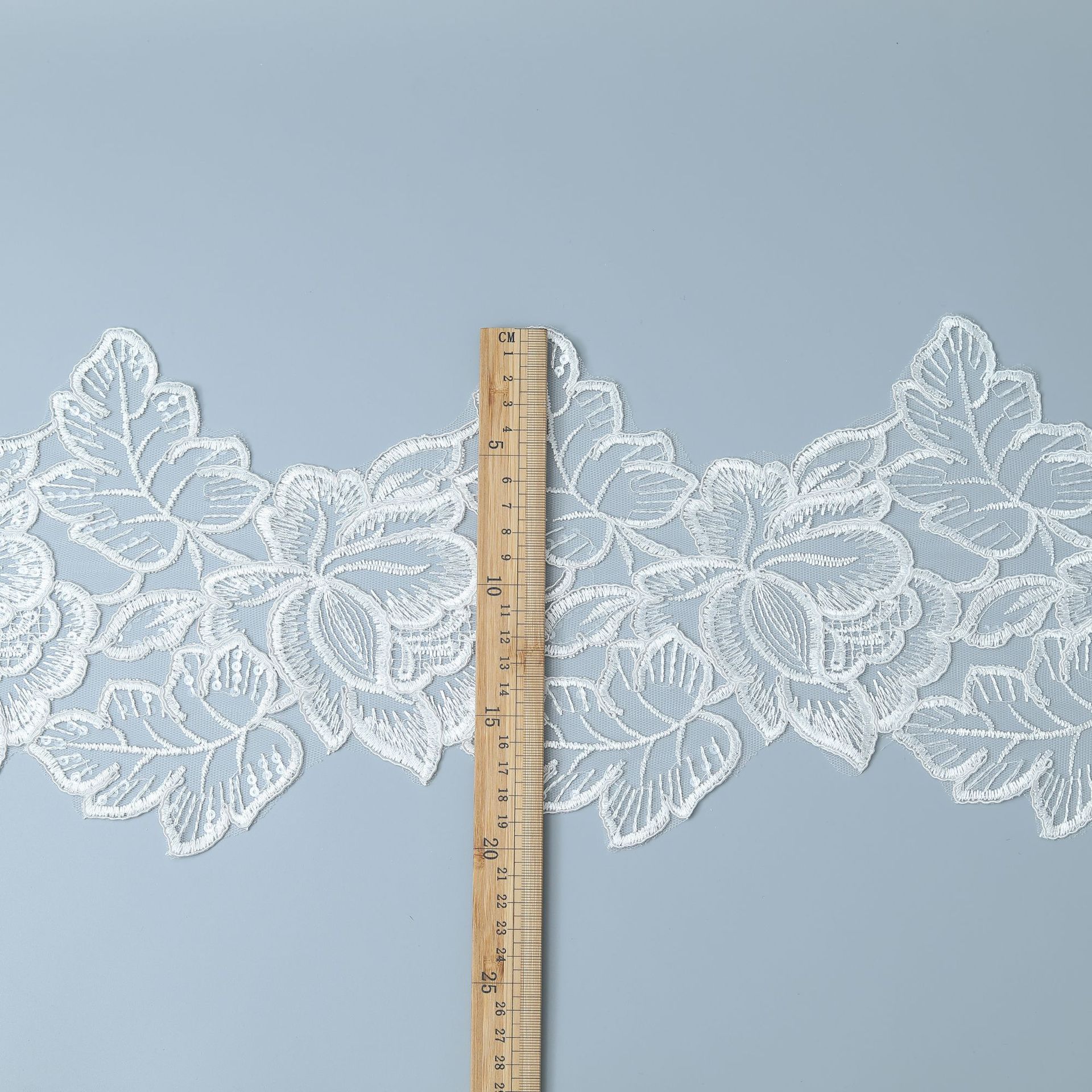 

Transparent Sheet Flower Car Bone Lace Lace Clothing Hem Decorative Lace 21Cm White/transparent film/21CM