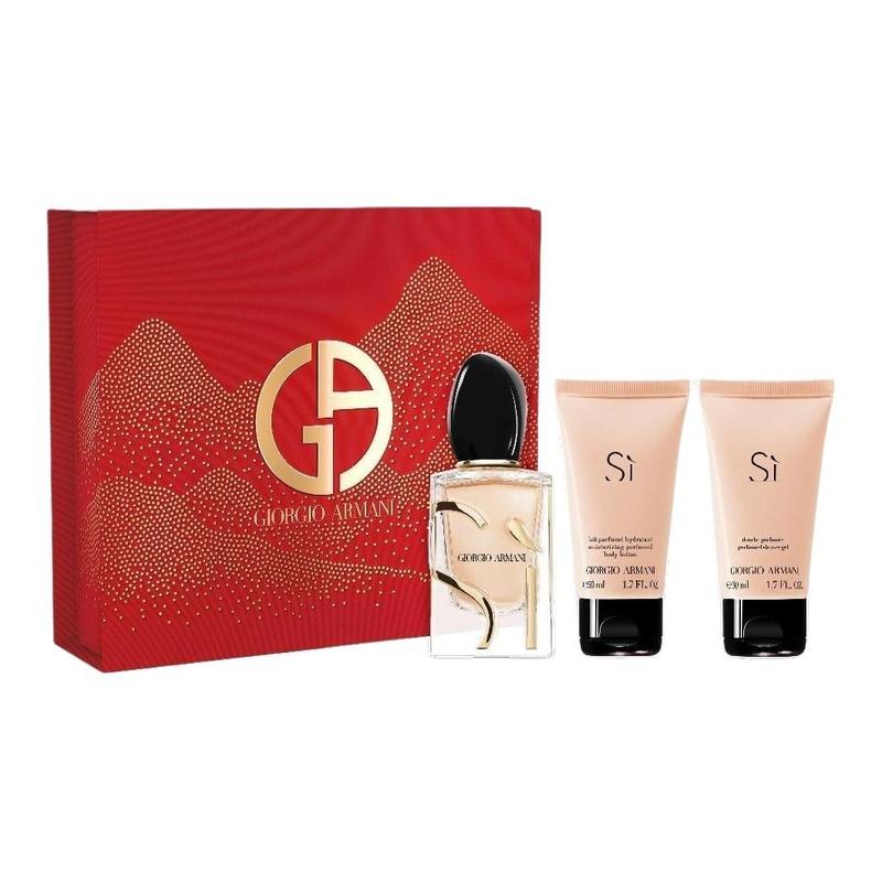 Armani George·2024 Christmas Limited Beloved Ladies Bath and Body Gift Box Perfume Set Perfume EDP Freesia Vanilla 50ml+50ml+50ml