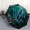 Whale Ocean Life Pattern Umbrella, Portable and Foldable Design, 8 Ribs, a Casual Accessory for Halloween, Christmas, and Birthday Gifts.