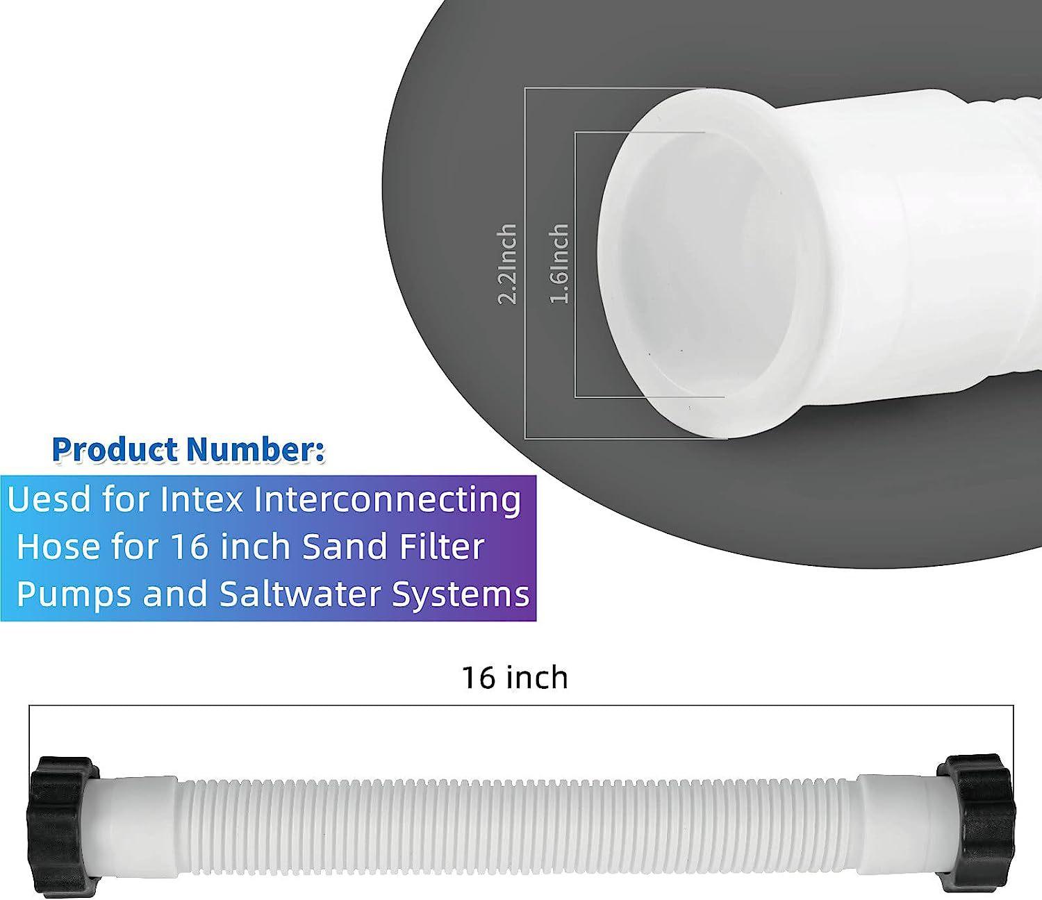 

1pcs 16 Inch Pool Sand Filter Pumps Hose Swimming Pools Pump Replacement 11535 Interconnecting Hose For Intex Pool Accessories