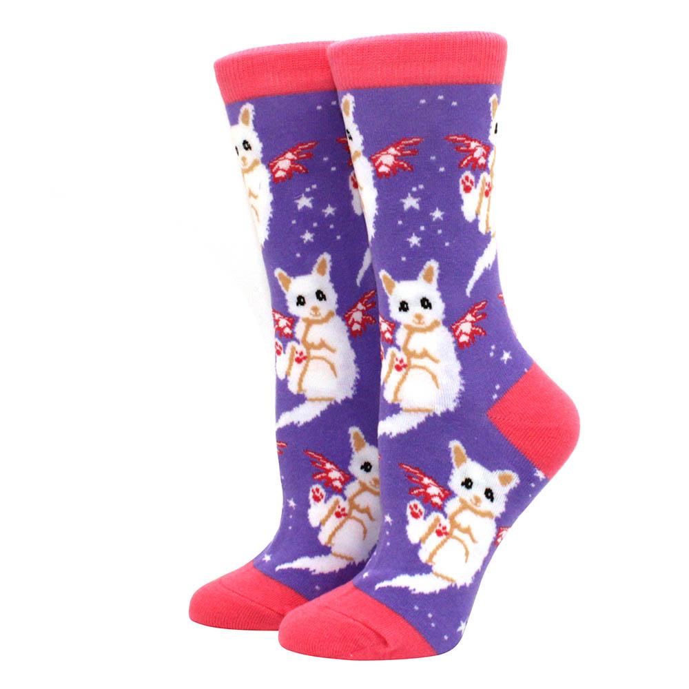 1 Pair S Funny Socks Women Casual Cartoon Fruit Banana Avocado Lemon Egg Cookie Donuts Happy Harajuku Skateboard Socks