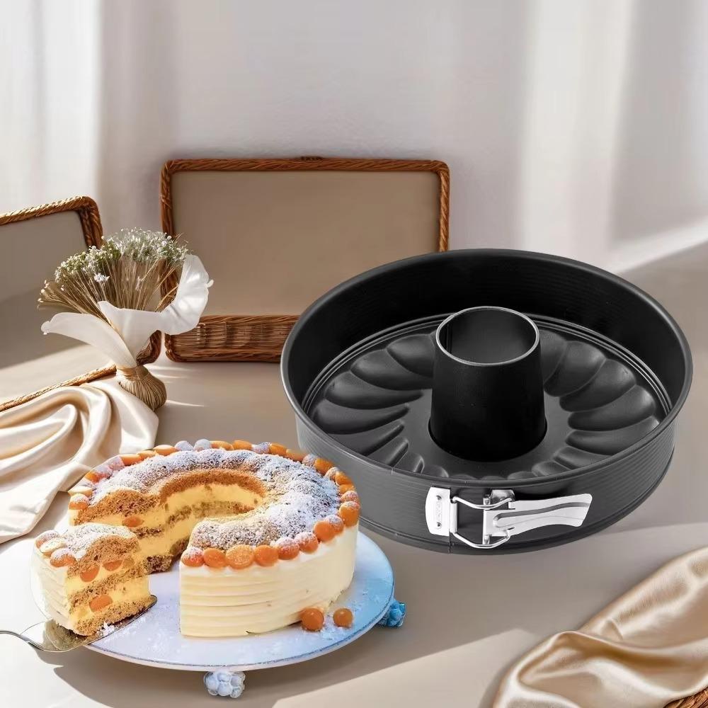 with Buckle Springform Cake Pan Detachable Bottom Cheesecake Mold 7 in Chiffon Cake Pan  Bread