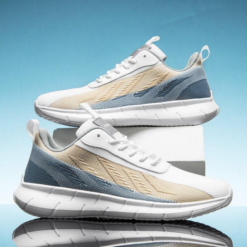 Schuhe für Herren Mode Herren-Sneaker Dicksohlige Leichte Lässige Wanderschuhe Mesh-Schuhe Sommer Neue Herrenschuhe Zapatillas Hombre