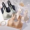 Non Marking Underwear for Women Anti Sagging Full Cup No Steel Ring Plus Size Adjustable Sports Bra