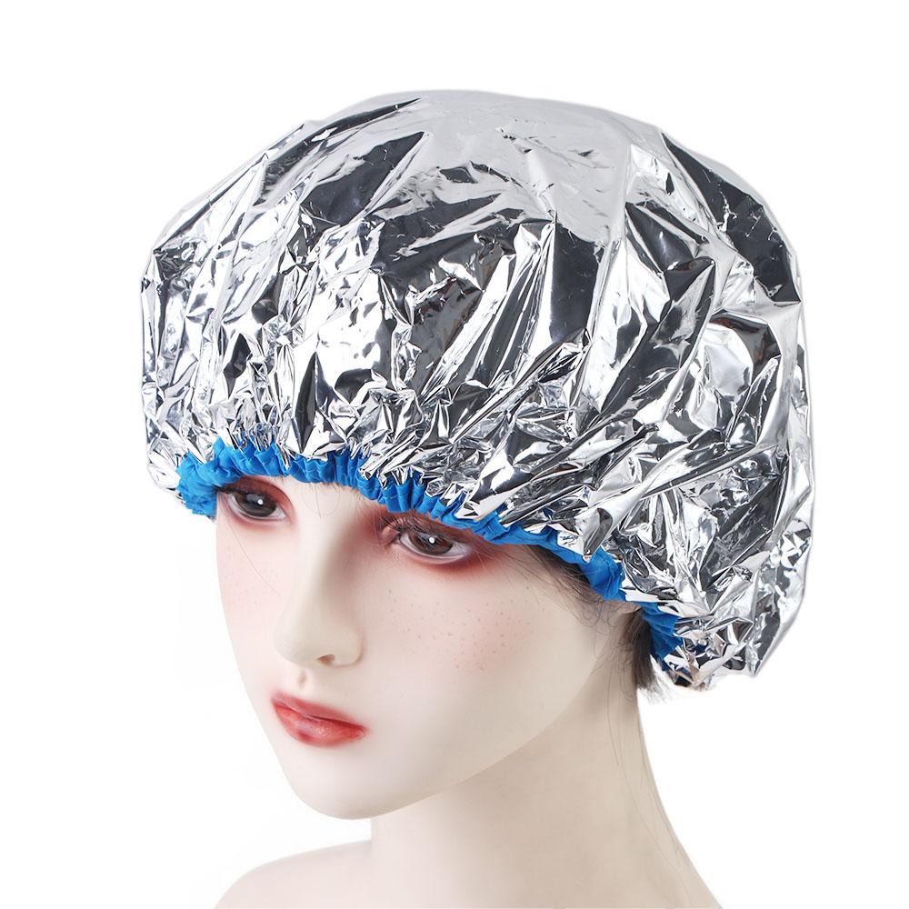 Salon Dyeing Cap Self-heating Women Thermal Hair Care Tool Shower Cap Aluminum Foil Cap Bathing Hat