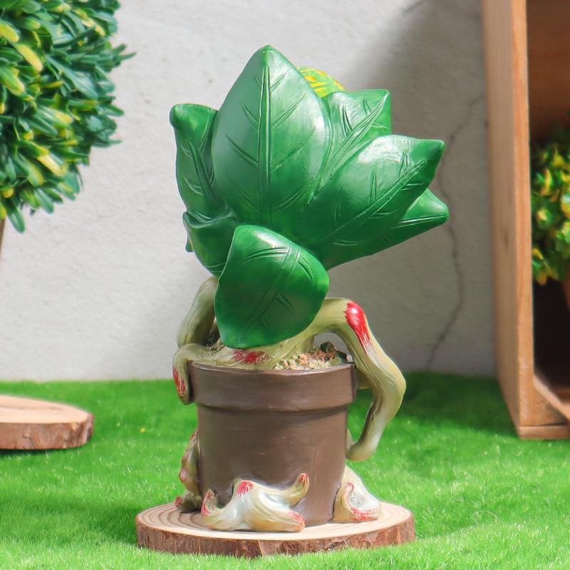Realistisch Vleesetend Plant Decoratief Ornament Creatieve Hars Beeldje Woondecoratie voor Slaapkamer Woonkamer Bureau Ornament