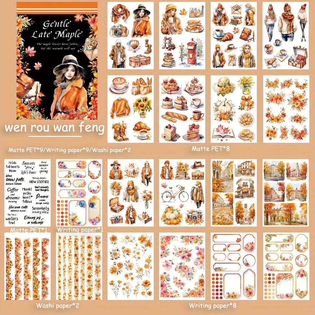 

Новий 20 шт./комплект. Вінтажний щоденник персонажа, декоративні квіти, альбом для записок, матеріал ПЕТ, книжка з наліпками, щоденник DIY Junk, скрапбукінг O