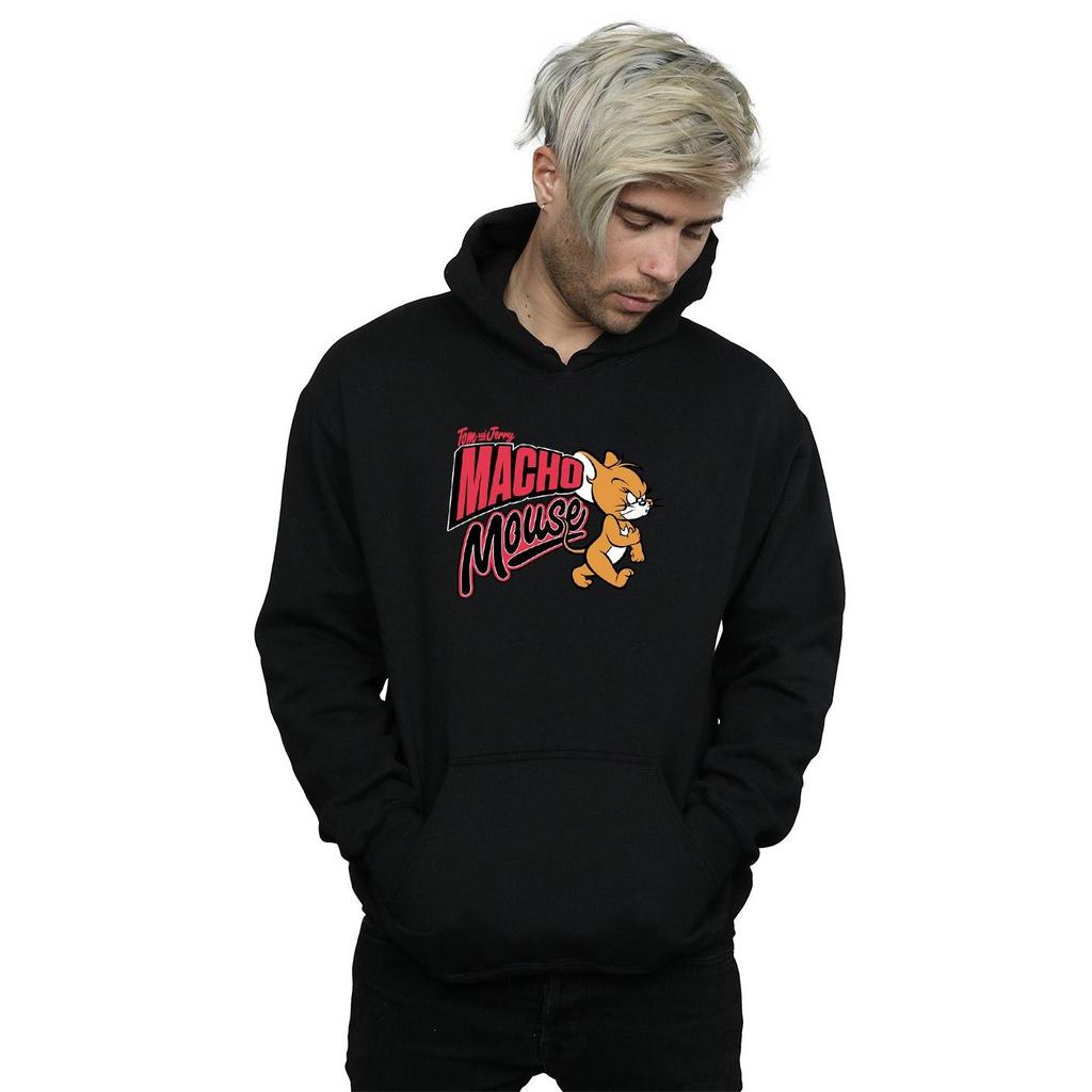 Tom And Jerry Mens Macho Mouse Hoodie
