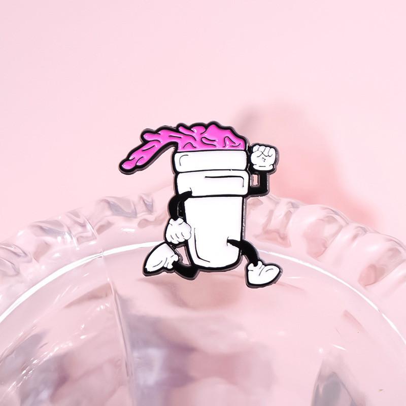 Creative Cartoon Duck Brooch Unique Alloy Badge Personality Fashionable Accessory