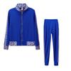 European & American Fashion Casual Printed Splicing Two-Piece Suit