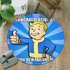 1pc NUKA-BOMBS Fallout1 Print Round Carpet Chair Round Carpet Suitable for Bedroom Living Room Home Decorative Carpet
