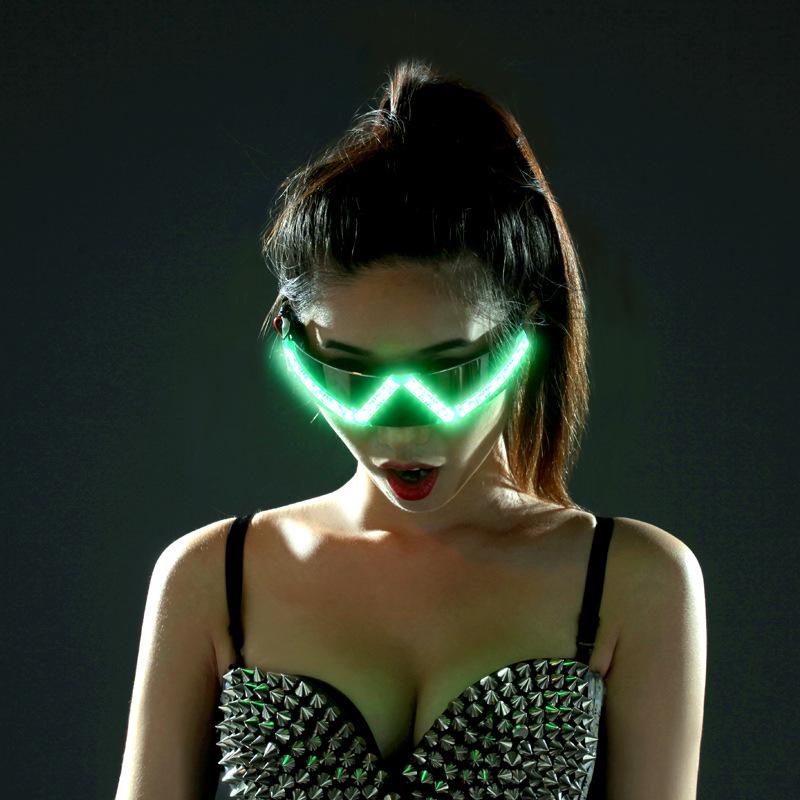 LED Light-Up Glasses & Gloves for Nightclubs, Bars, Concerts, and Street Dance Performances