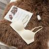 Women's Thin Cup One-Piece Seamless Bra Push Up Lifting Anti-Sagging Wireless Comfortable Breathable Underwear for Small Bust
