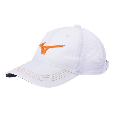 Golf Wear Tour American Mesh Cap Mesh Material E2MW2010 Free Size [Mizuno] Men's White/Orange