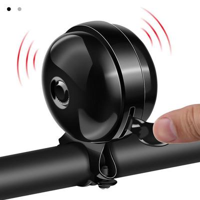 Retro Metal Bicycle Alarm Bell Black Silver Double-sided Loud Horn Loud Speaker Cycling Handlebar