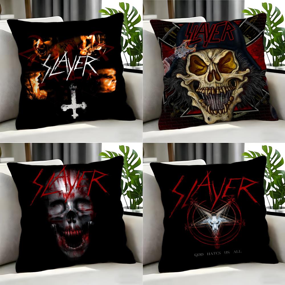 Band RRock Band Slayered Cushion Cover Cushion Cover Set Pcs X X X Pillowcase Decorative Sofa Home Decor